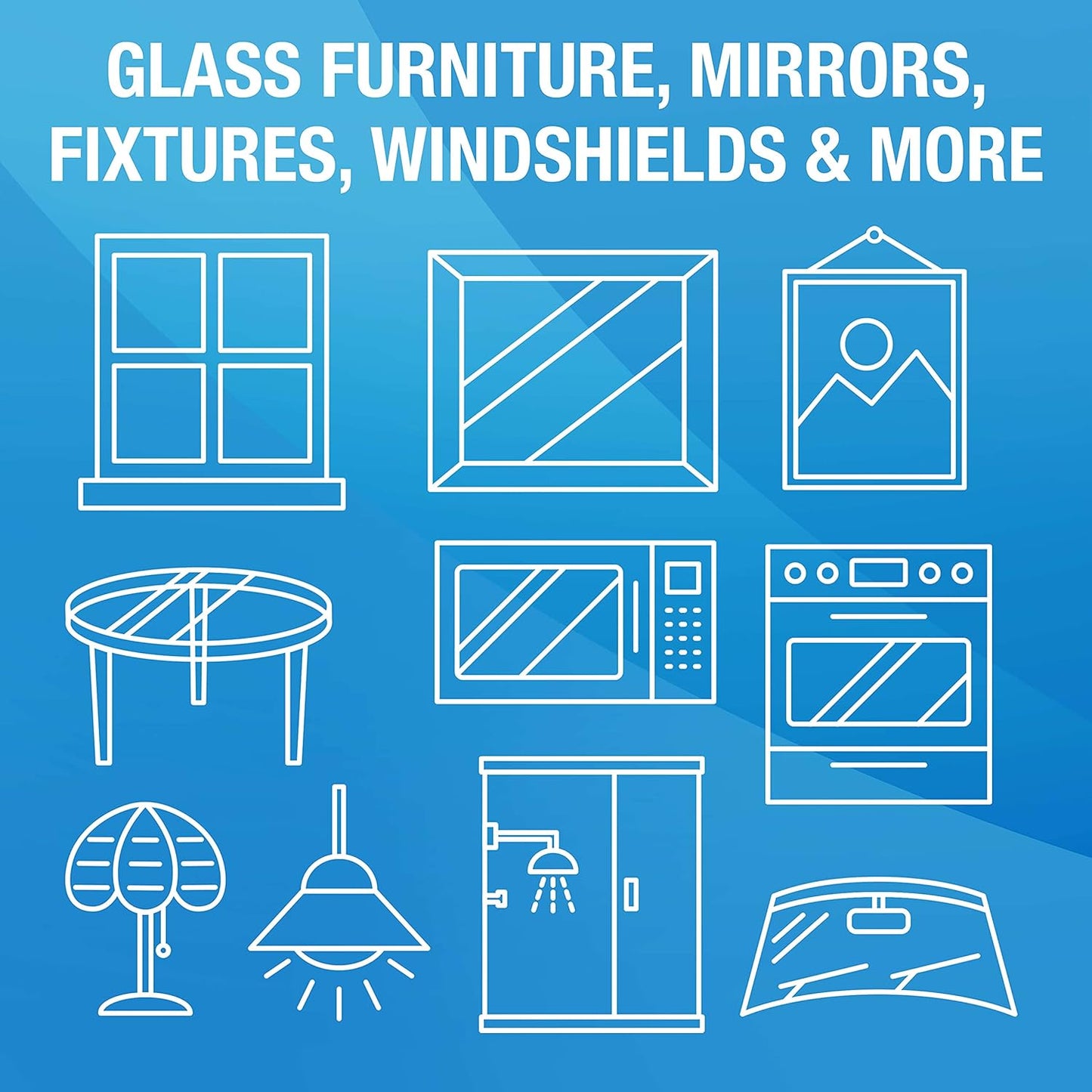 MiracleWipes for Glass, Disposable and Streak Free Cleaning Wipes for Mirrors, Windows, Kitchen, Home, and Auto- 60 Count