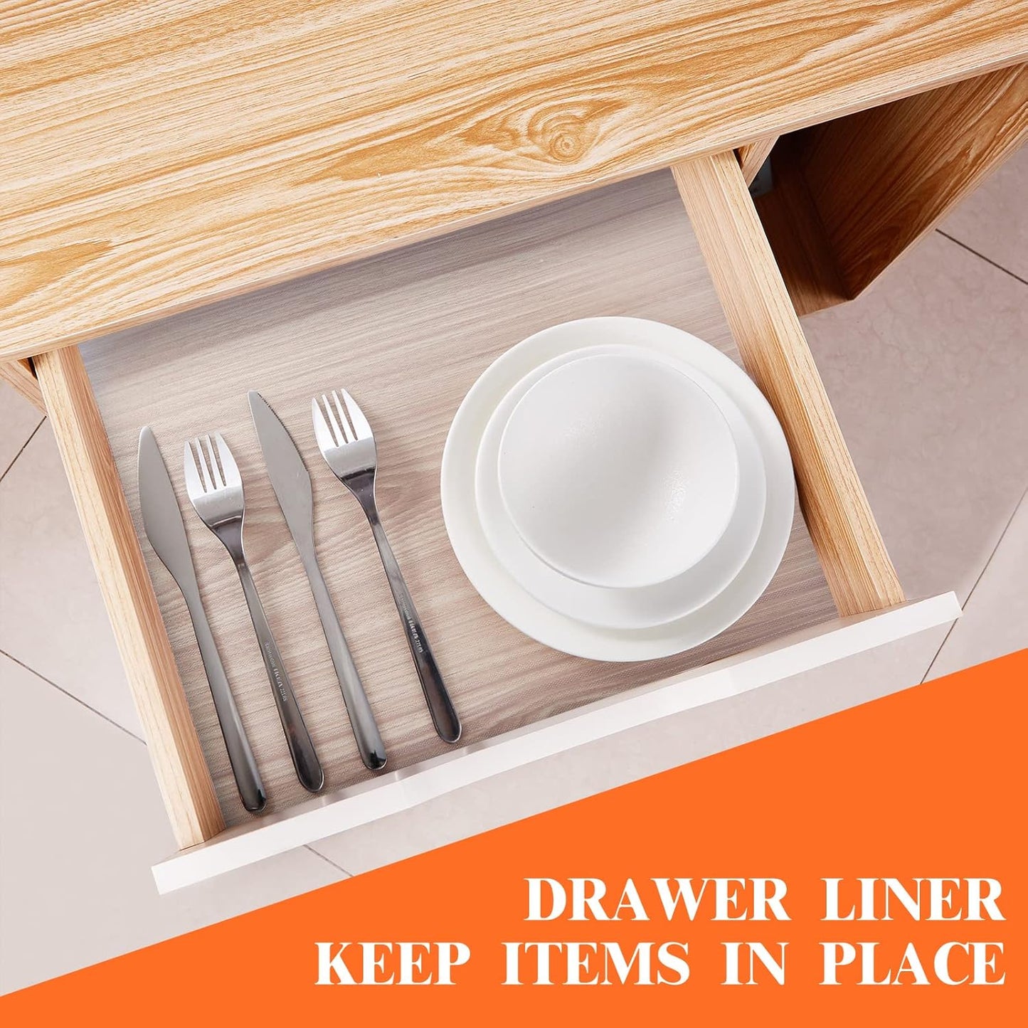 17.5 Inches x 20 Ft Refrigerator Liners Shelf Liner, Fridge Liners Non Slip Washable, Drawer Liners Non Adhesive Waterproof, Durable Fridge Mats for Glass Shelves, Cupboard, Pantry, Clear