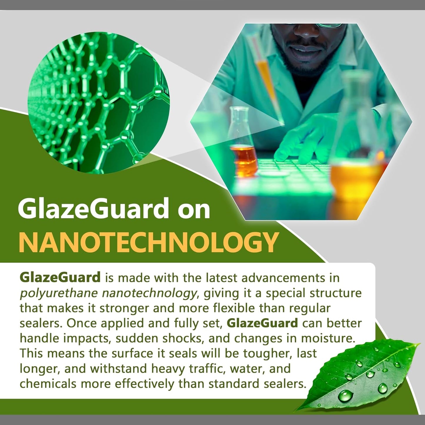 CoverTec GlazeGuard Matte Natural Look Ceramic, Porcelain Tile Grout Sealer, Flat Finish, 2 Part Kit, 0.75 Gal