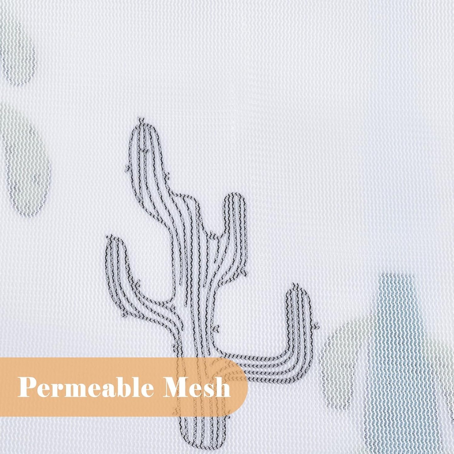 Mesh Laundry Bag, Durable Laundry Bags with Premium Zipper, 5-Piece Washing Machine Wash Bags for Delicates Blouse, Hosiery, Baby Clothes, Travel Organization Bag (Cactus)