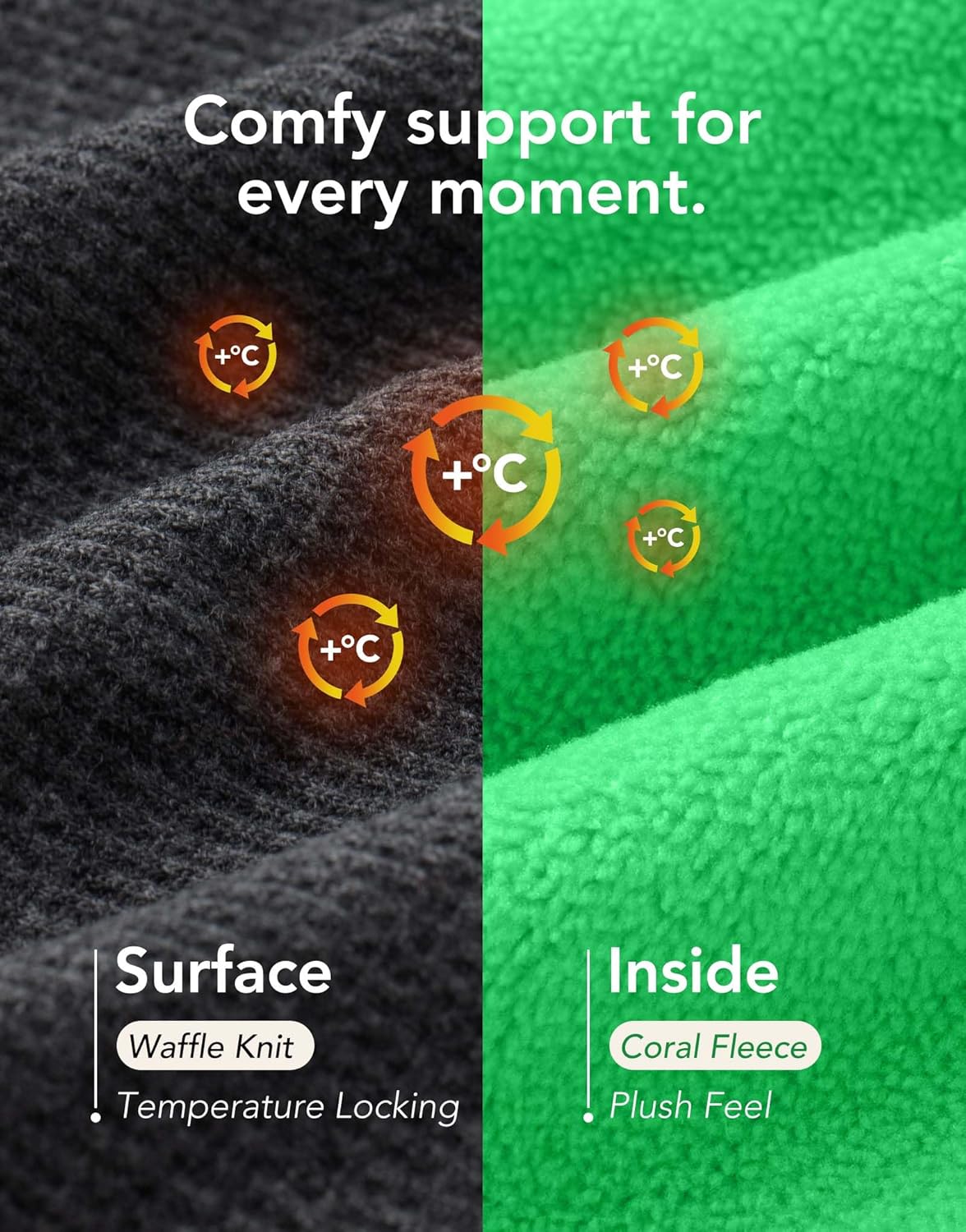 VeraCosy Men's Two-Tone Memory Foam House Slippers Indoor Outdoor Durable Rubber Sole