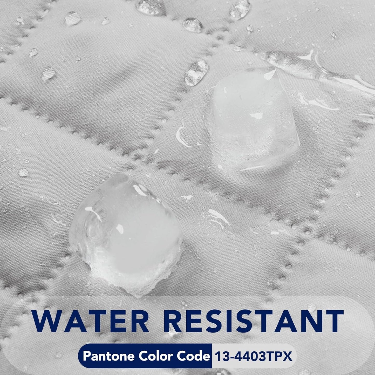 PureFit Reversible Quilted Sofa Cover, Water Resistant Slipcover Furniture Protector, Washable Couch Cover with Non Slip and Elastic Straps for Kids, Dogs, Pets (Oversized Chair, Light Gray/Ivory)