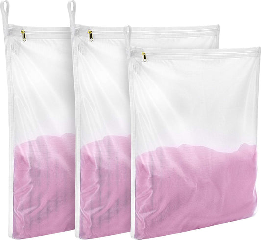 Gogooda Delicates Laundry Bags, Fine Mesh Wash Bag for Lingerie, Underwear, Bra, Silk, Socks with Hanging Loop
