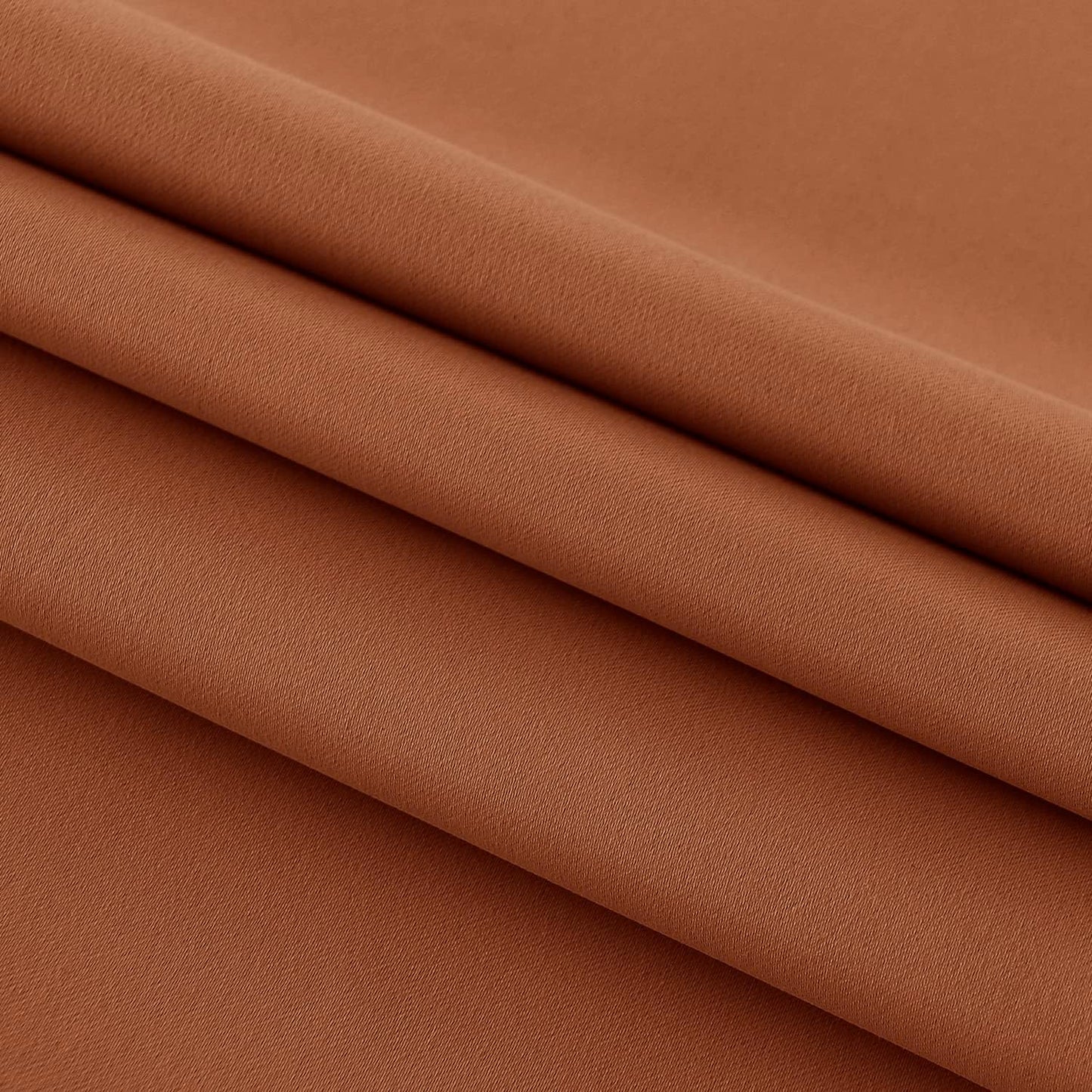 DWCN French Door Curtains – Rod Pocket Thermal Blackout Curtain for Doors with Glass Window, Kitchen and Patio Doors for Privacy, 25 X 40 Inches Long, 1 Curtain Panel with Tieback,Burnt Ochre