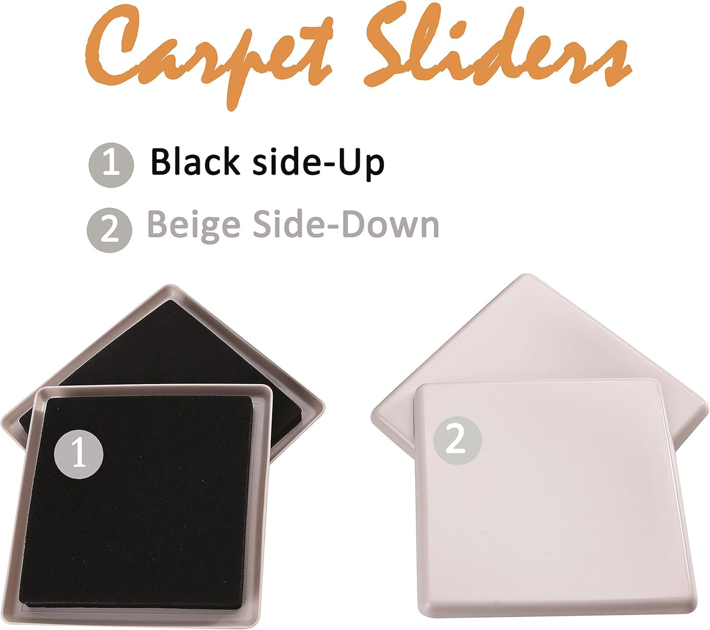 8pcs 5in.Reusable Carpet Slider-Furniture Slider-Furniture Moving Slider-Moving Pad-Sofa Glider-Furniture Glides