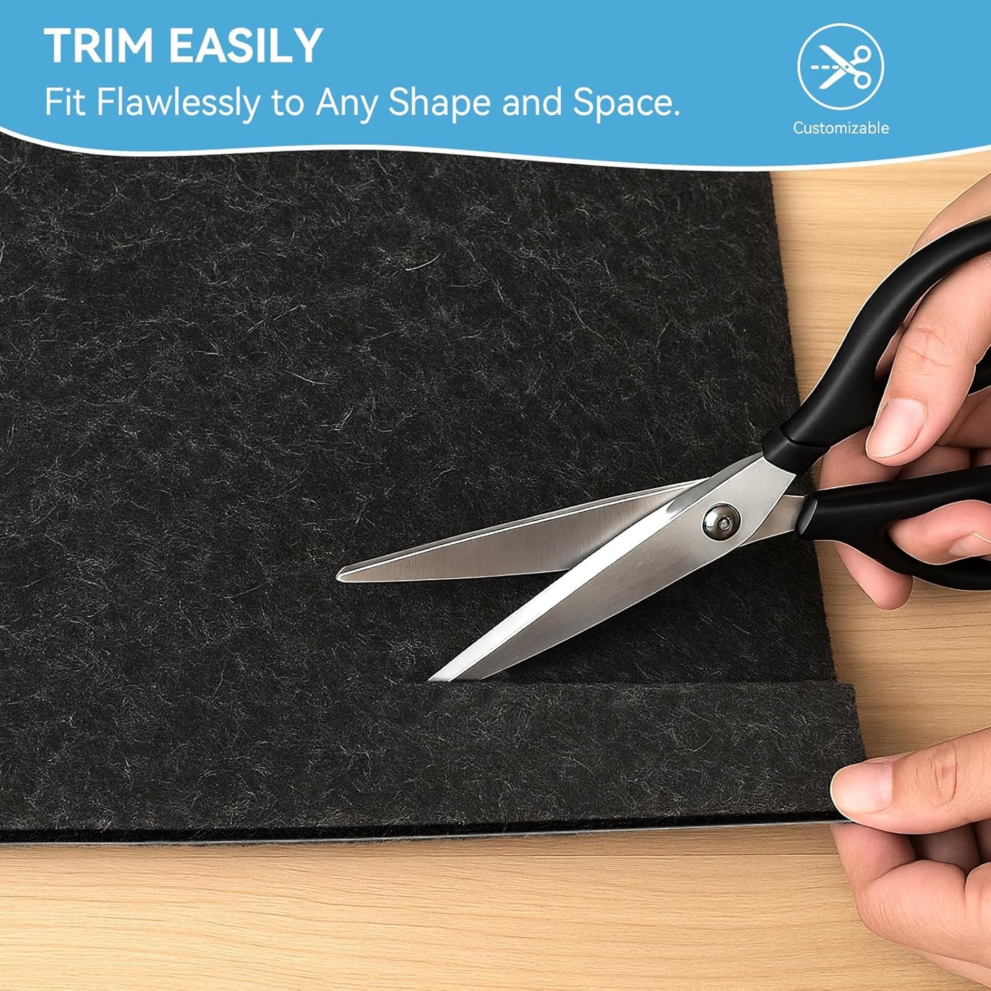 Warmstar 3x5 FT Non Slip Rug Pad,100% Waterproof Felt Rug Pad for Hardwood Floors,1/8” Thick Soft Carpet Pad with Natural Rubber Backing, Secure Grip & Floor Protection