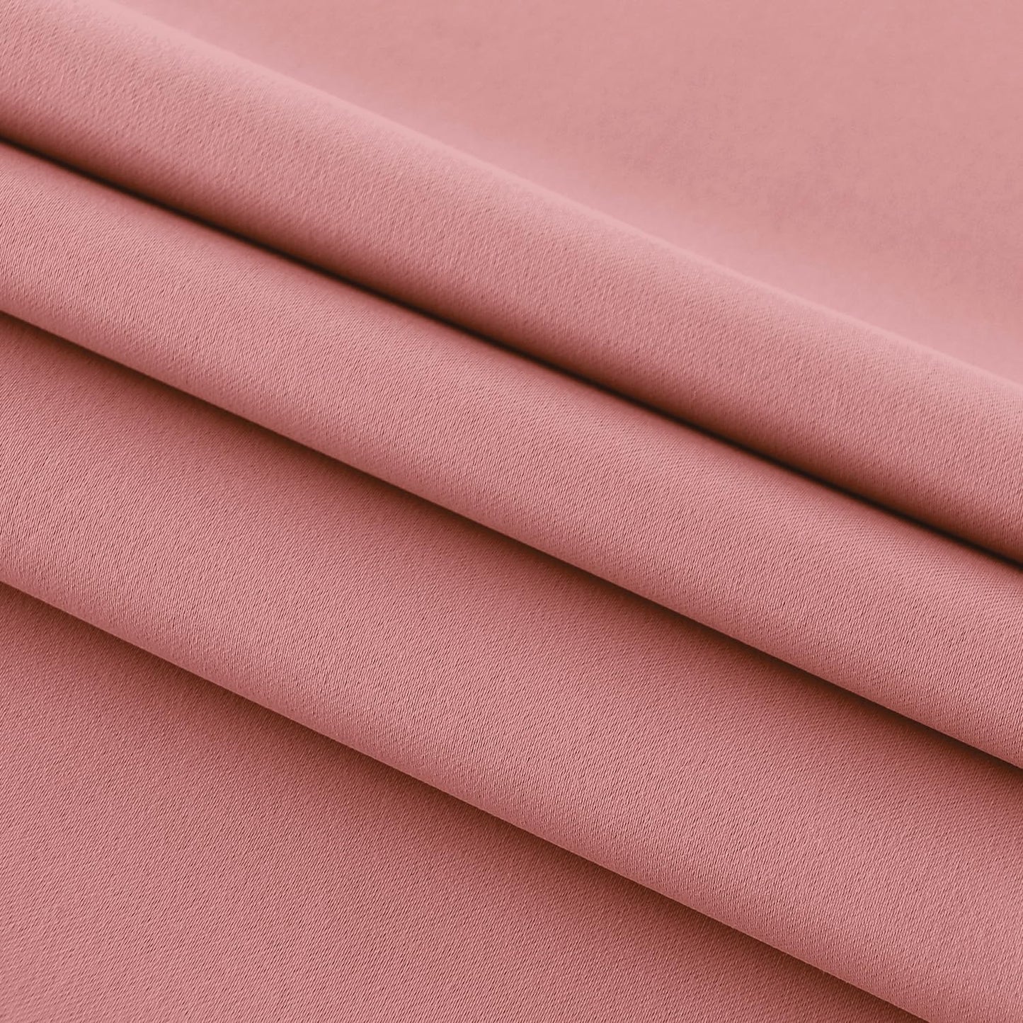 DWCN French Door Curtains – Rod Pocket Thermal Blackout Curtain for Window/Patio Doors/Doorways/Classroom/Kitchen for Privacy, 25W by 72L Inches, 1 Panel with Tieback, Dry Rose