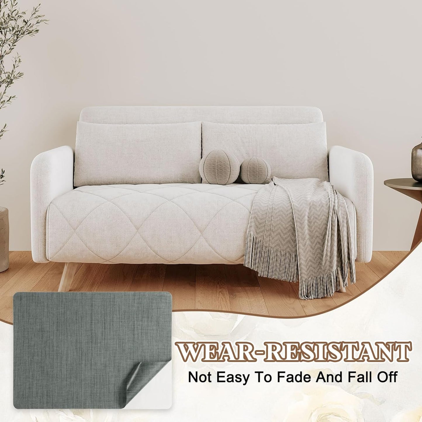 PATIKIL Linen Repair Patch, 8 x 11 Inch Self-Adhesive Linen Fabric Repair Patches for Sofa Couch Clothes Handbag Tents Car Seats Furniture, Dark Gray