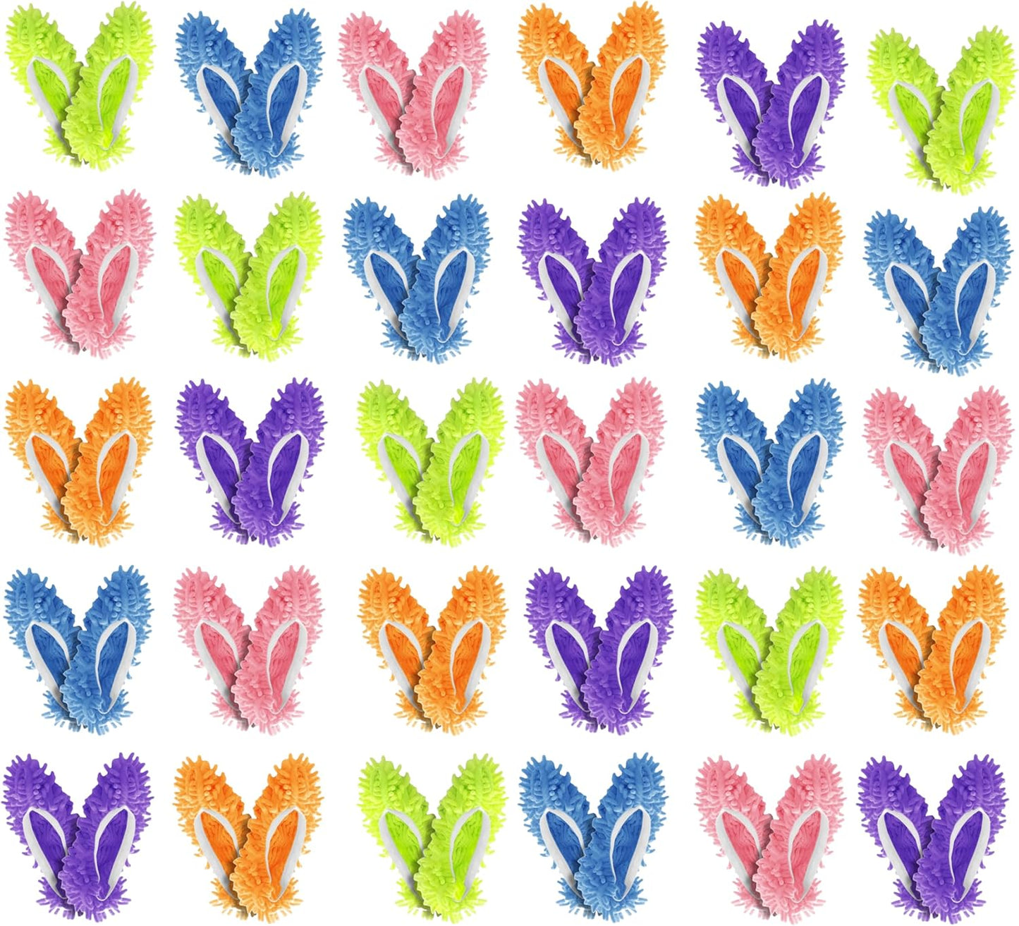 Winterlace Mop Slippers 60 Pcs (30 Pairs) Microfiber Chenille House Floor Dusting Cleaning Socks Shoe Cover Wholesale Bulk Pack