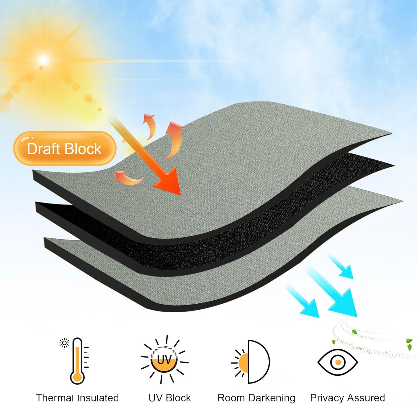 RYB HOME Room Darkening Curtains 2 Panels Set, Energy Efficient Privacy Drapes Back Tab Small Wondow Shades for Bathroom Kids Bedroom, 42 Inch Wide by 63 Inch Long, Sage Green