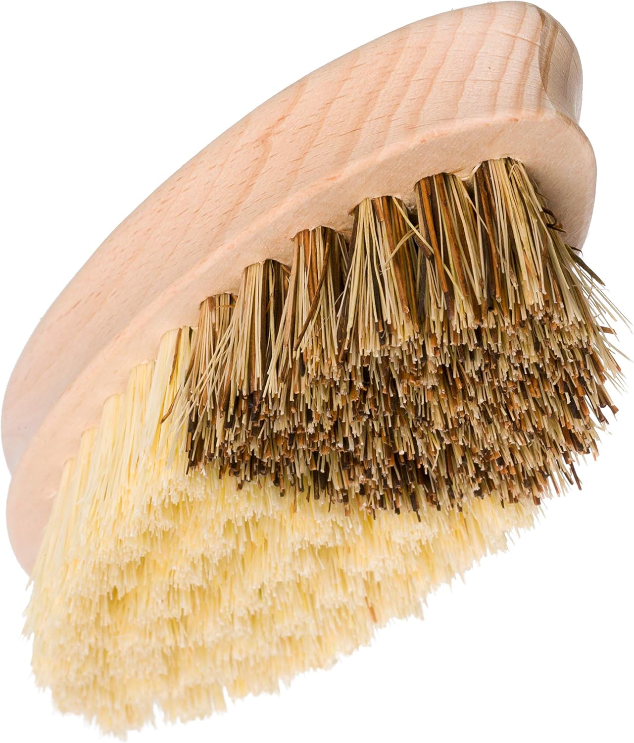 REDECKER Hard and Soft Side Vegetable Brush - Beechwood Handle - 2 Different Bristle Strengths for Cleaning Delicate or Tough-Skinned Vegetables, 5-1/4 inches - Vegetable Scrubber, Made in Germany
