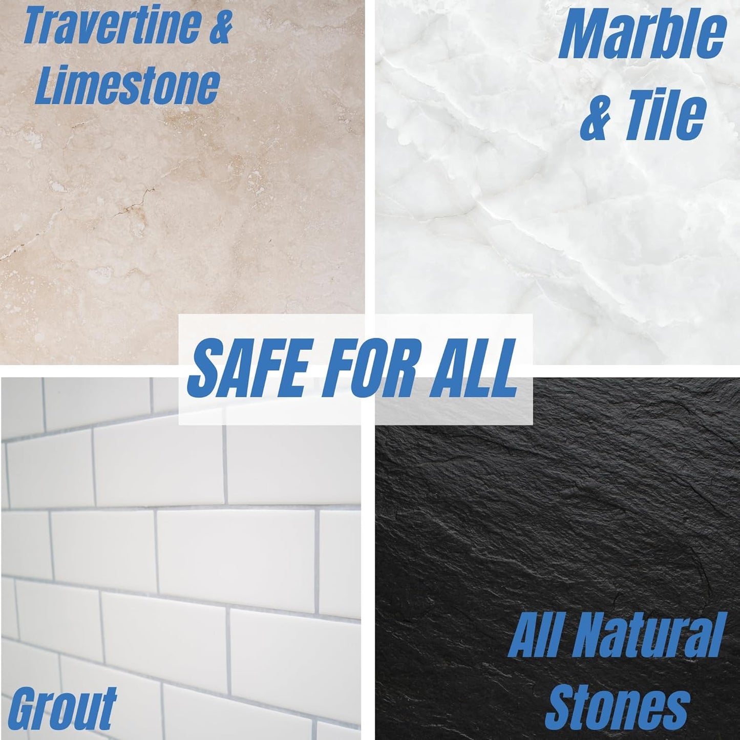 Natural Stone and Grout Penetrating Shower Sealer. Marble, Granite Travertine, Limestone. Protects The Surface from Damage and Build-up for up to Ten Years! (1 Gallon)