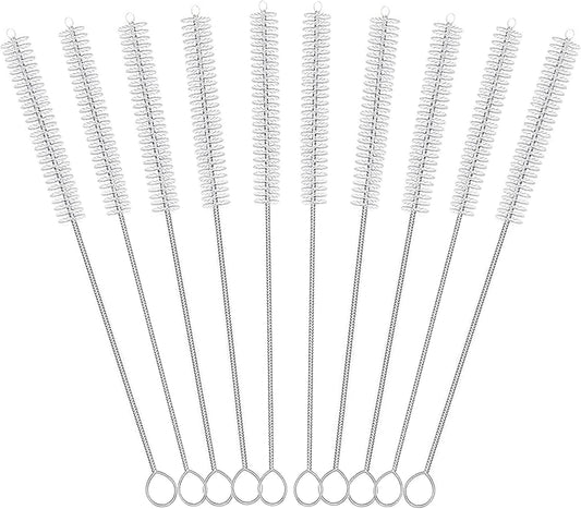 Straw Cleaner for Reusable Straws,Straw Cleaner Brush Extra Long 12 Inch,Straw Brush Cleaner for Baby Bottle,Stanley Cup,Sippy Cup and Coffee Machine(10-Pack).