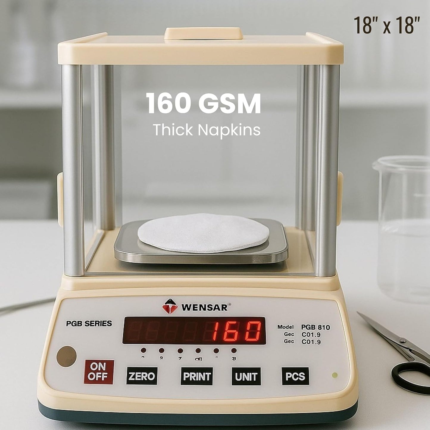 WHITEWRAP Flour Sack Towels 100% Cotton Dish Towel Reusable Baking Cloth for Bread Dough, Baguettes, Ciabatta, Machine Washable, Kitchen Towels for Cleaning – Set of 6 (18"x18") - White