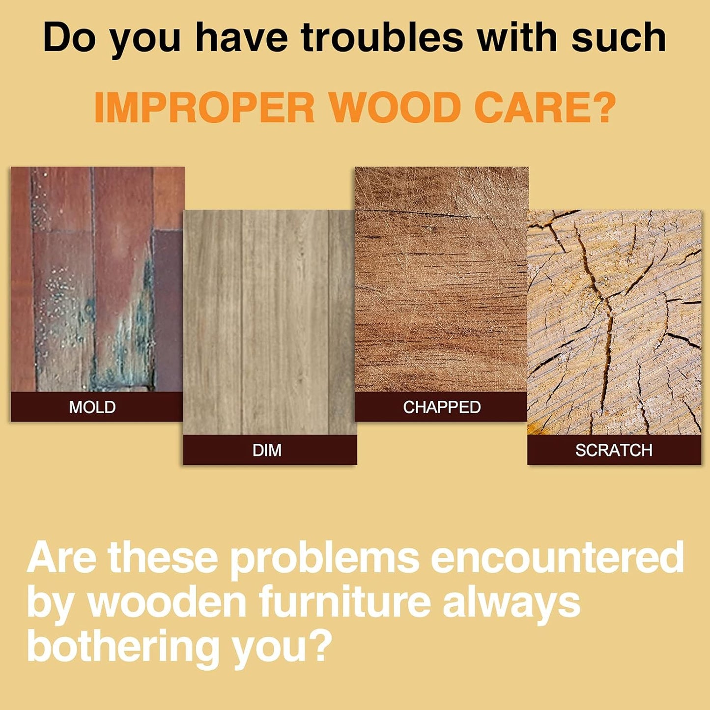 SEISSO Beeswax Furniture Polish, Natural Wood Seasoning Beeswax Furniture Cleaner for Wood Floors, Tables, Chairs and Cabinets