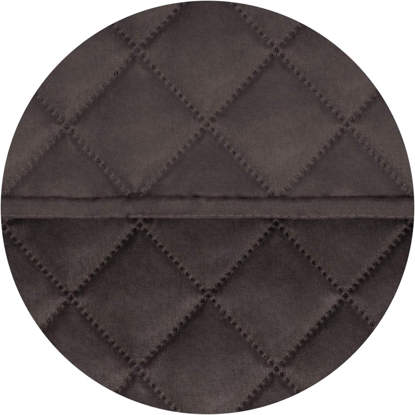 PureFit Reversible Quilted Sofa Cover, Water Resistant Slipcover Furniture Protector, Washable Couch Cover with Non Slip and Elastic Straps for Kids, Dogs (Oversized Recliner, Chocolate/Chocolate)