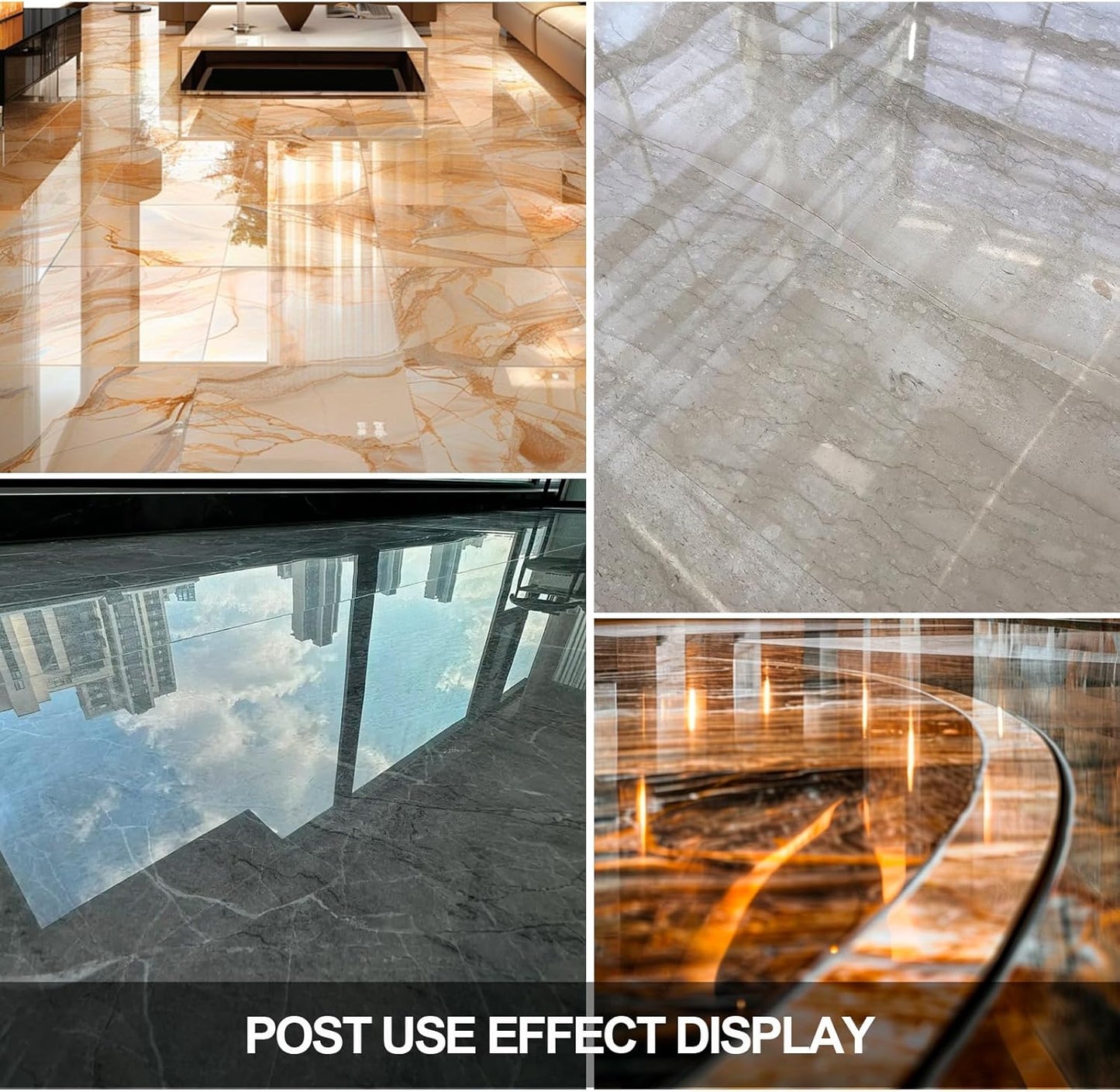 Marble Polishing Paste Kit, Marble Polishing Compound, Countertop Cleaner, Quartz Polish, Sealant & Protector For Marble Countertops, Floors, Walls