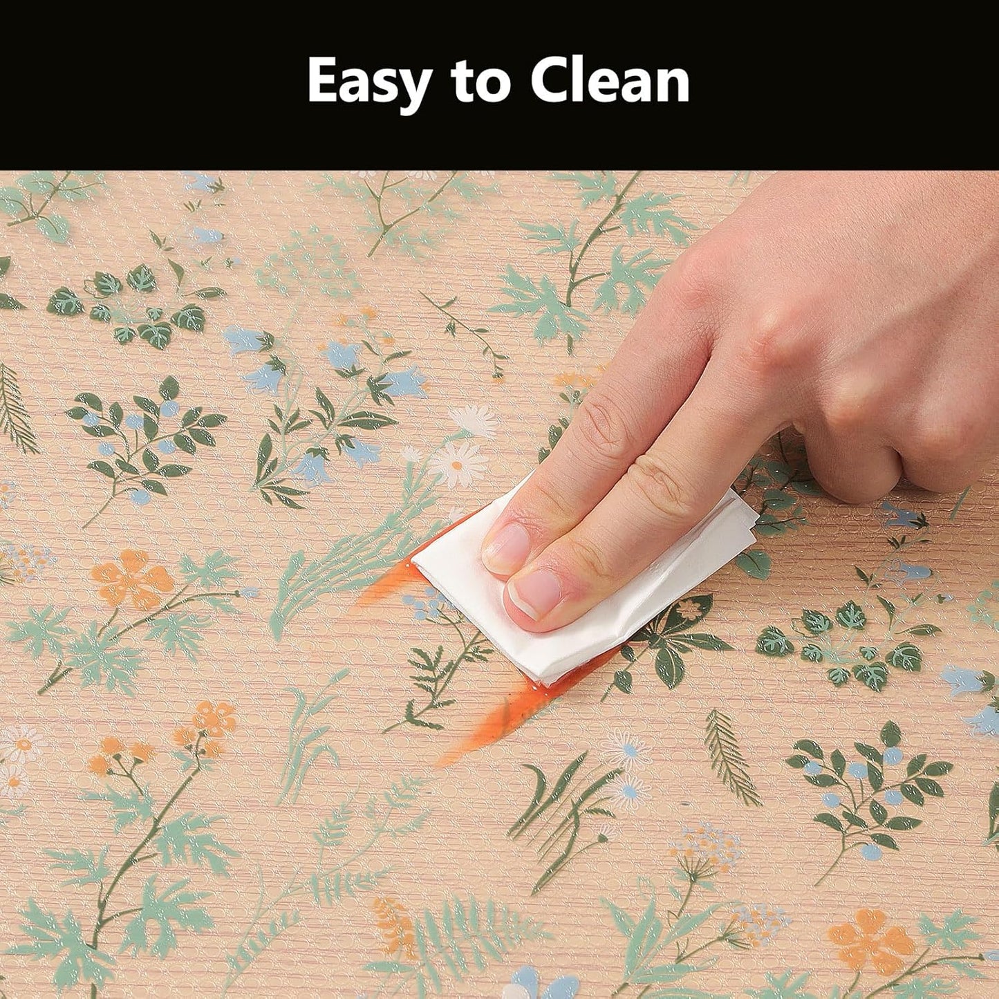 INNOLITES Shelf Liners for Kitchen Cabinets – Drawer Liner Waterproof & Oil-Proof, Non-Adhesive EVA Mat – Durable & Washable – for Shelves, Cupboard, Dresser 17.7" x 78.7"