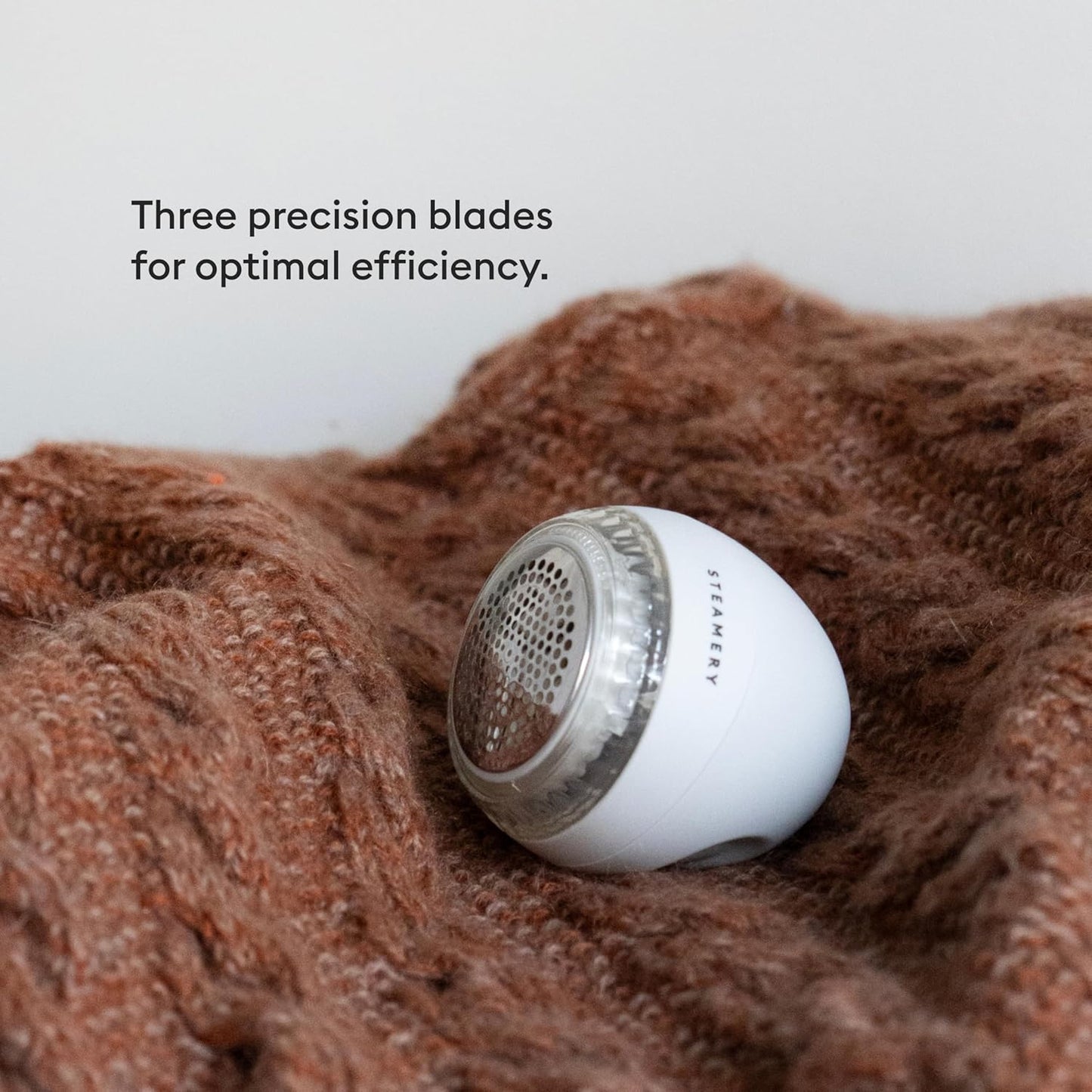 Steamery Fabric Shaver Pilo 1, Lint Remover for Pills and Bobbles, 5W, Portable, Rechargeable, Ergonomic, Scandinavian Design, Grey