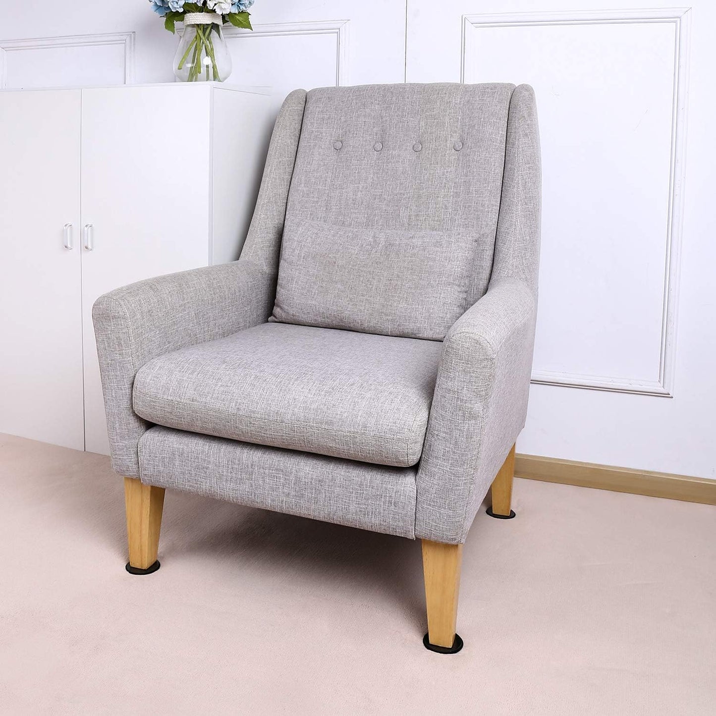 Ezprotekt 3.5 inch Reusable Furniture Movers Sliders for Carpet, 16 Pcs Round Furniture Moving Pads for Heavy Table Desk Bed Sofa Fridge Couch Cabinet, Move Items Quickly and Easily (Black)