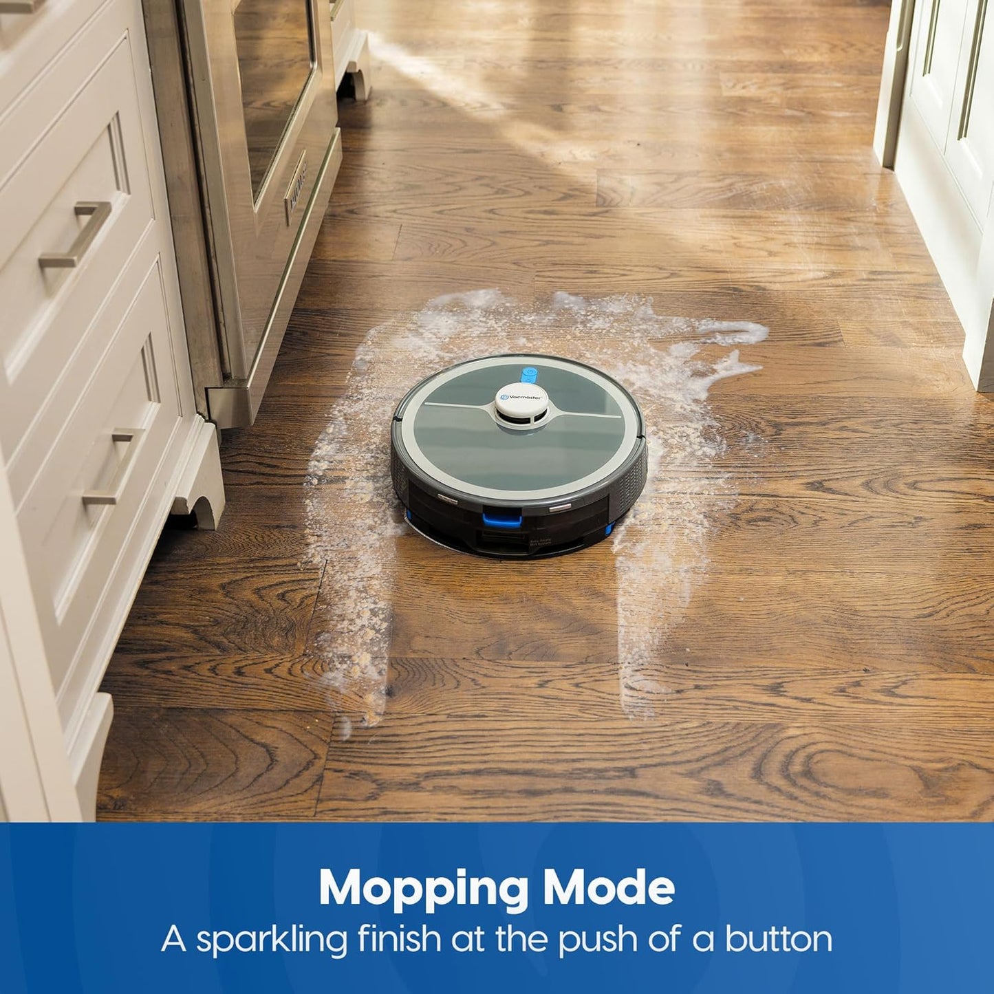 Vacmaster V10i 3-in-1 Robot Vacuum and Mop Combo with Self-Empty Station for 45 Days, LiDAR Navigation,3000Pa Strong Suction, Multi-Floor Mapping for Homes with Pets, Carpet & Hard Floors