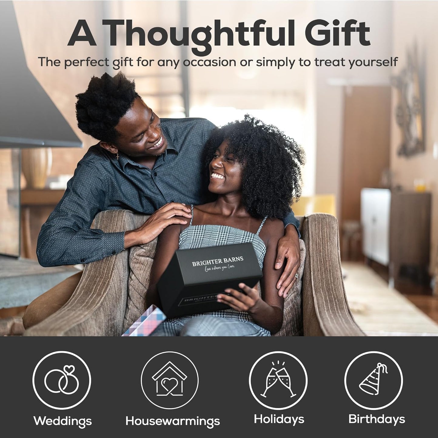 Black Glass Soap and Lotion Dispenser Set with Tray by Brighter Barns - Liquid Hand Soap Dispenser and Pump - Bamboo Bathroom Accessories & Modern Bathroom Decor (Black)