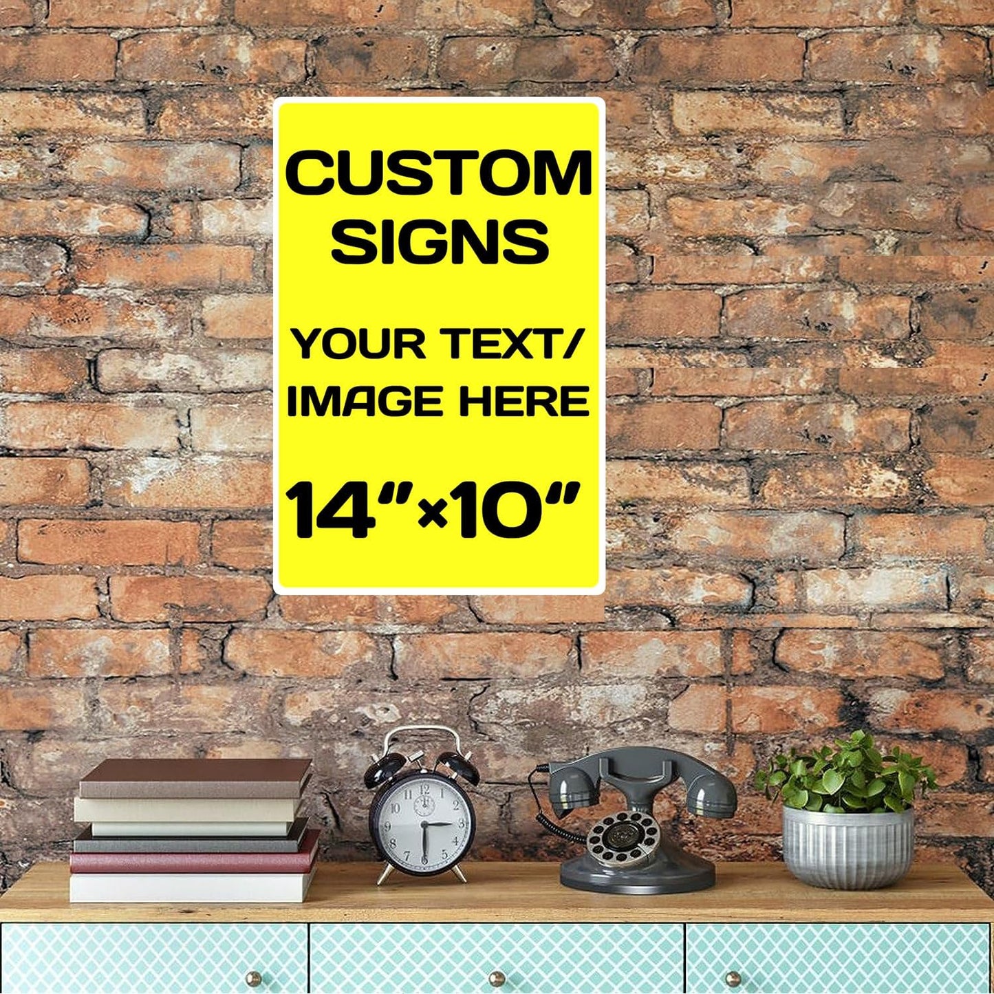 Personalized Aluminum Metal Signs - Weatherproof, Custom Text & Picture, Multiple Sizes, Hazard, Garden, Custom Door, Business Signs
