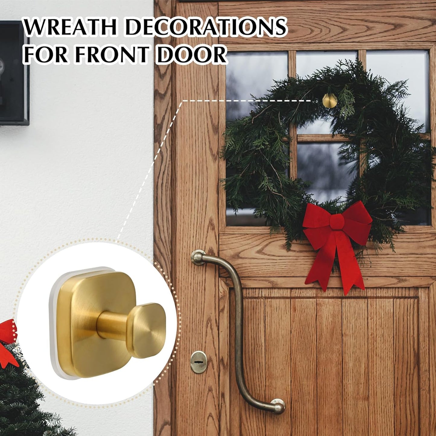 Suction Cup Hooks for Shower - Reusable No-Drill Mounting - Hooks for Towels, Robes & Loofah on Metal, Glass, Mirrors, Tile & Smooth Non-Porous Surfaces (4, Brushed Gold)