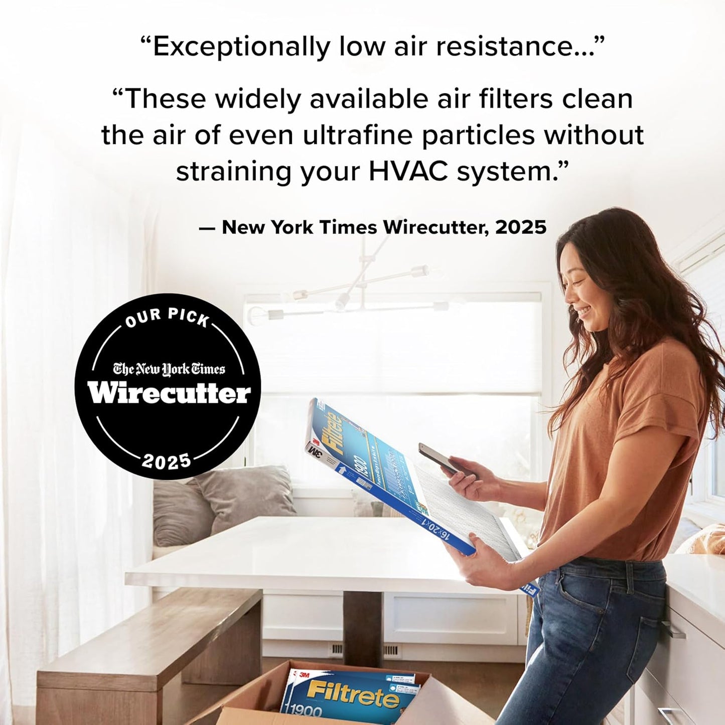 Filtrete 10x20x1 AC Furnace Air Filter, MERV 13, MPR 1900, Premium Allergen, Bacteria & Virus Filter, 3-Month Pleated 1-Inch Electrostatic Air Cleaning Filter, 6-Pack (Actual Size 9.81x19.81x0.78 in)