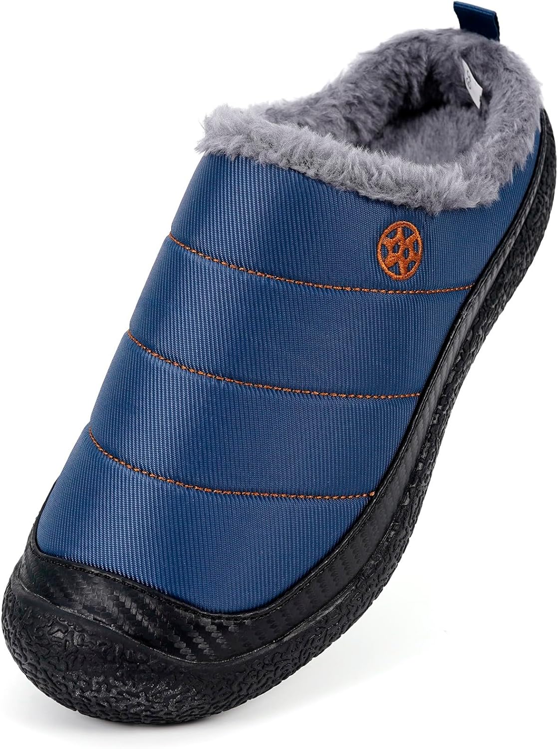 Womens Mens House Slippers Slip on Snow Winter Warm Fully Fur Lined Slippers Indoor Outdoor Shoes