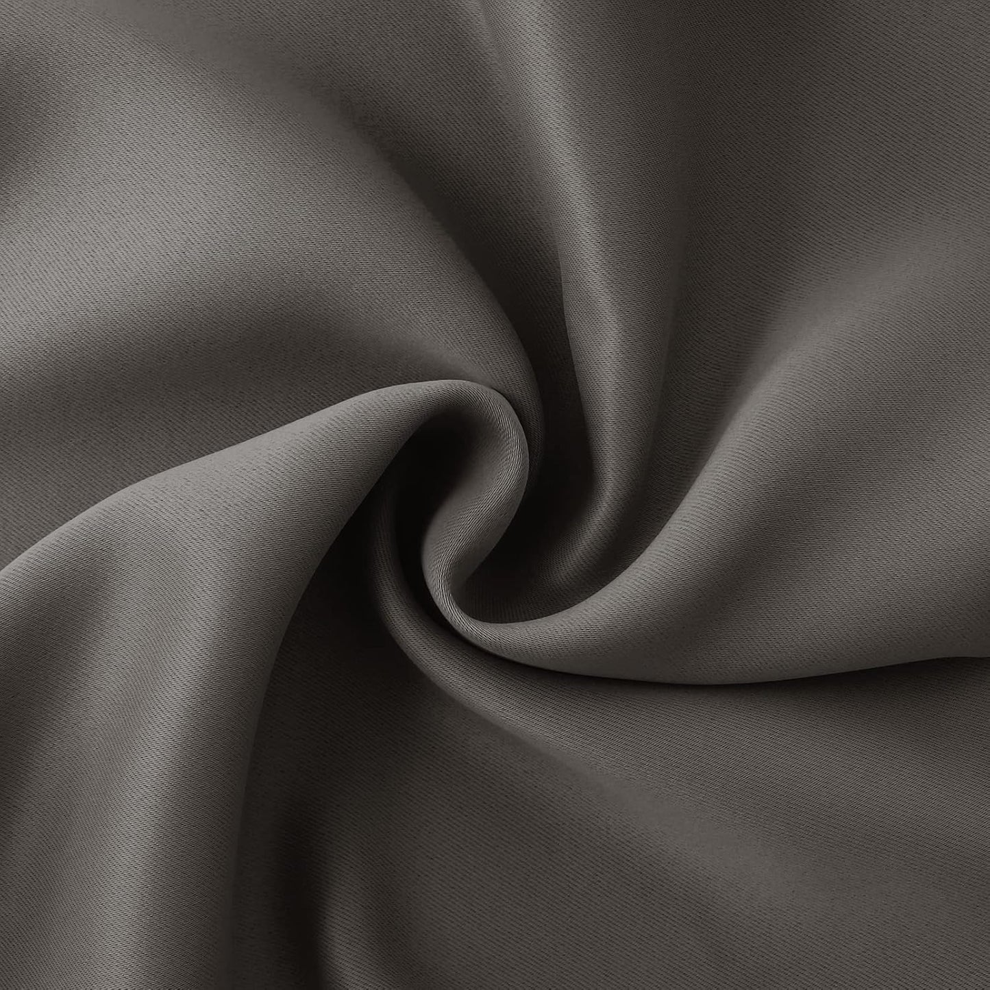 BGment Short Blackout Curtains 48 Inches Length - Rod Pocket Thermal Insulated Room Darkening Window Drapes for Kitchen Bedroom Bathroom, Grey, 2 Panels, 42 x 48 Inch