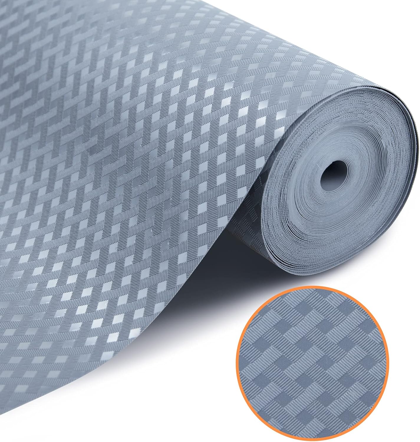 Shelf Liners for Kitchen Cabinets Refrigerator Liners Waterproof & Oil-Proof Kitchen Cupboard Liner Non-Slip Drawer Mats EVA Material Non Adhesive Fridge Mats for Shelves 11.8 x 393.7 Inches