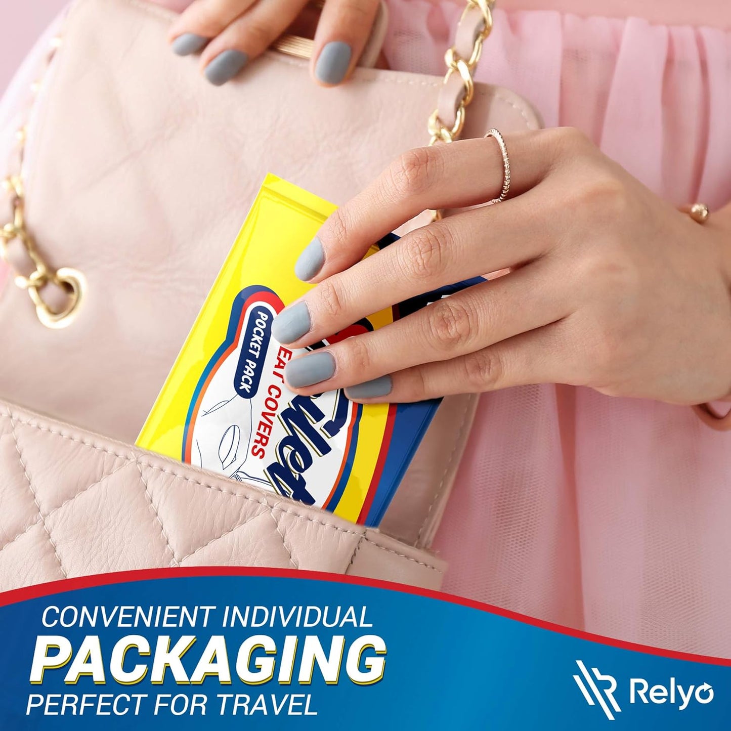 20 Pack XL Disposable Toilet Seat Covers – Waterproof Toilet Cover Sheets with Adhesive Tabs for Adults, Kids & Toddlers, Travel, Public Restrooms, Airplane, Camping