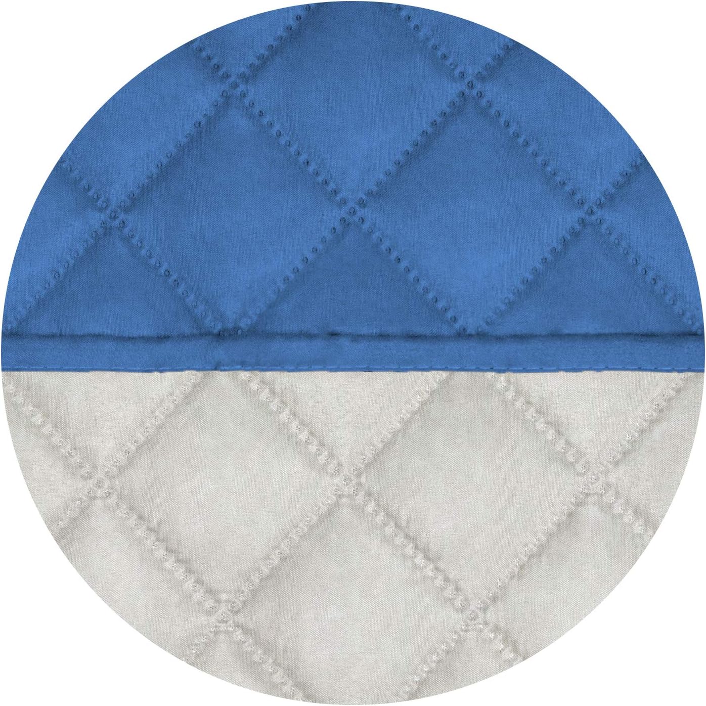 PureFit Reversible Quilted Sofa Cover, Water Resistant Slipcover Furniture Protector, Washable Couch Cover with Non Slip and Elastic Straps for Kids, Dogs, Pets (Sofa, Blue/Ivory)