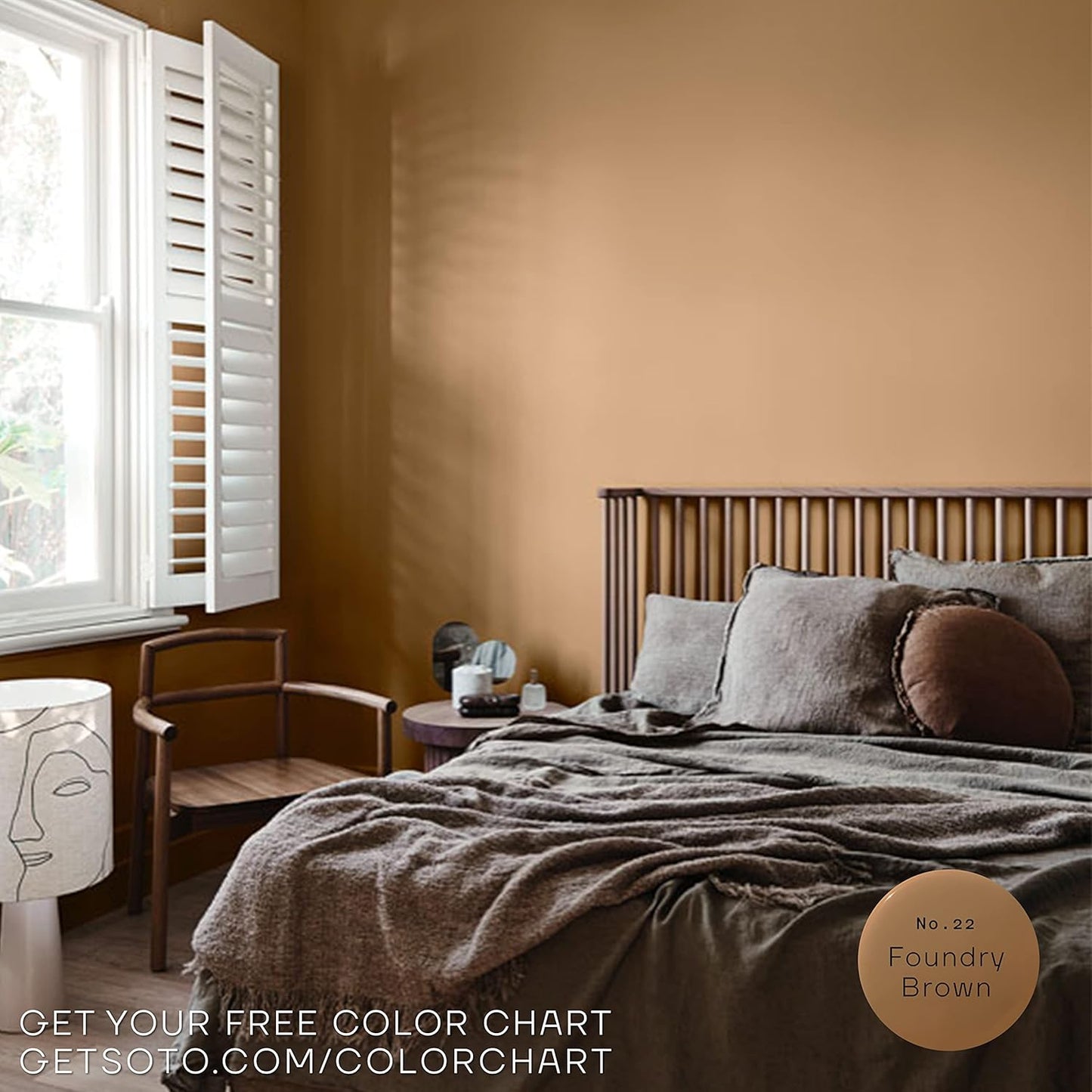 soto Brown Paint Touch Up, Multi-Surface, Matte Finish (No. 22 Foundry Brown) - 1.5 Ounces/45 Milliliters of Scratch Repair for Furniture, Walls, Cabinets, Trim, Doors, Indoor/Outdoor