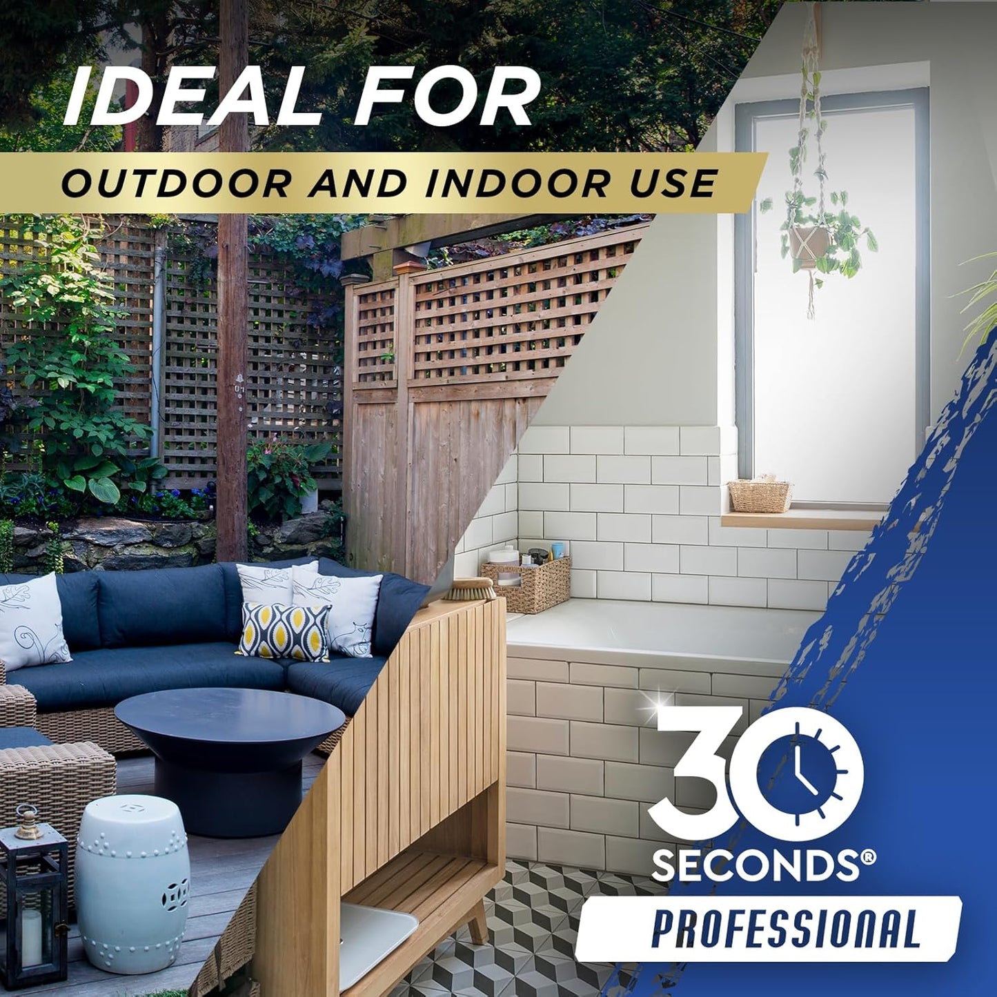 30 SECONDS Pro Mold and Mildew Stain Remover | Scrub Free | Brighter Results Instantly | Ready To Use | 32 Fl. Oz.