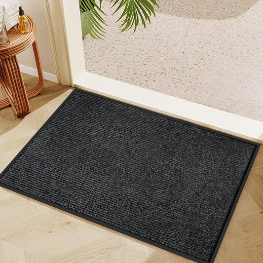 Vicwe Indoor Outdoor Door Mat, 2'x4' Heavy Duty Front Door Mat, Non-Slip Washable Doormats Entrance Mats, Dirt Resistant and Absorbent Doormat, Commercial Outdoor Entrance Floor Mat for Home Office