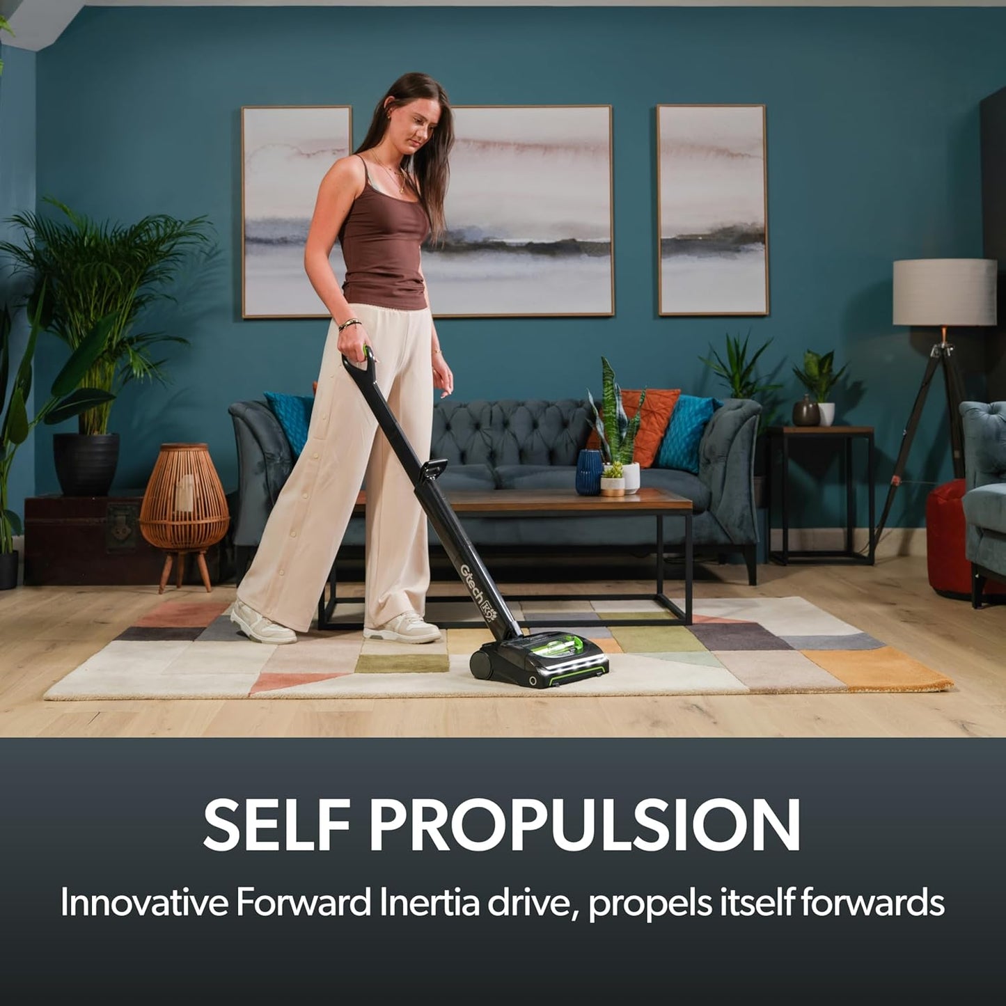 Gtech AirRAM 2 K9 Cordless Vacuum Cleaner with Scented Cartridges - Removes Tough Pet Hair - Perfect for Carpet and Hardwood Floors - Rechargeable 22v Li-ion Battery - Lightweight (7 lbs.)