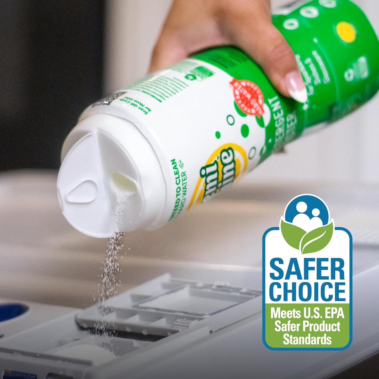 Lemi Shine Natural Dish Detergent Booster - Hard Water Stain Remover - Multi-Use Citric Acid Cleaner - 24 oz (2 Pack)