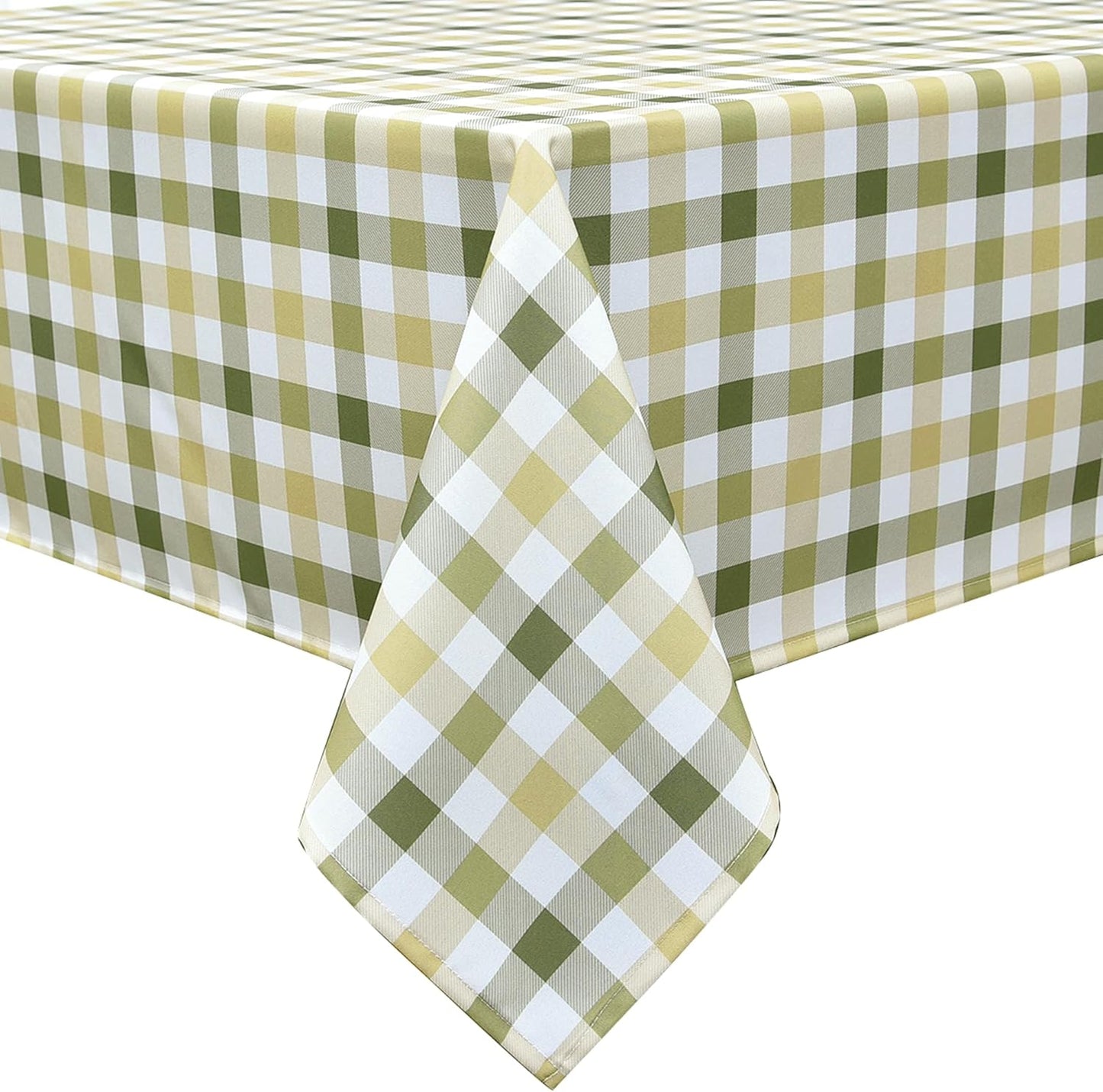 Classic Gingham Buffalo Tablecloth Fabric - Oblong 58x144 Inch Water Proof Checkered Table Cloth for Indoor Outdoor - Table Cover for Birthday, Picnics, BBQs, and Parties