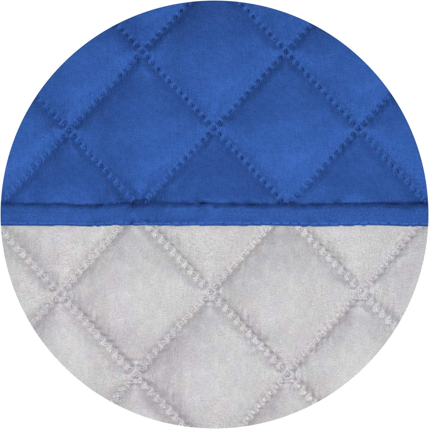 PureFit Reversible Quilted Sofa Cover, Water Resistant Slipcover Furniture Protector, Washable Couch Cover with Non Slip and Elastic Straps for Kids, Pets (Loveseat, Classic Blue/Ivory)