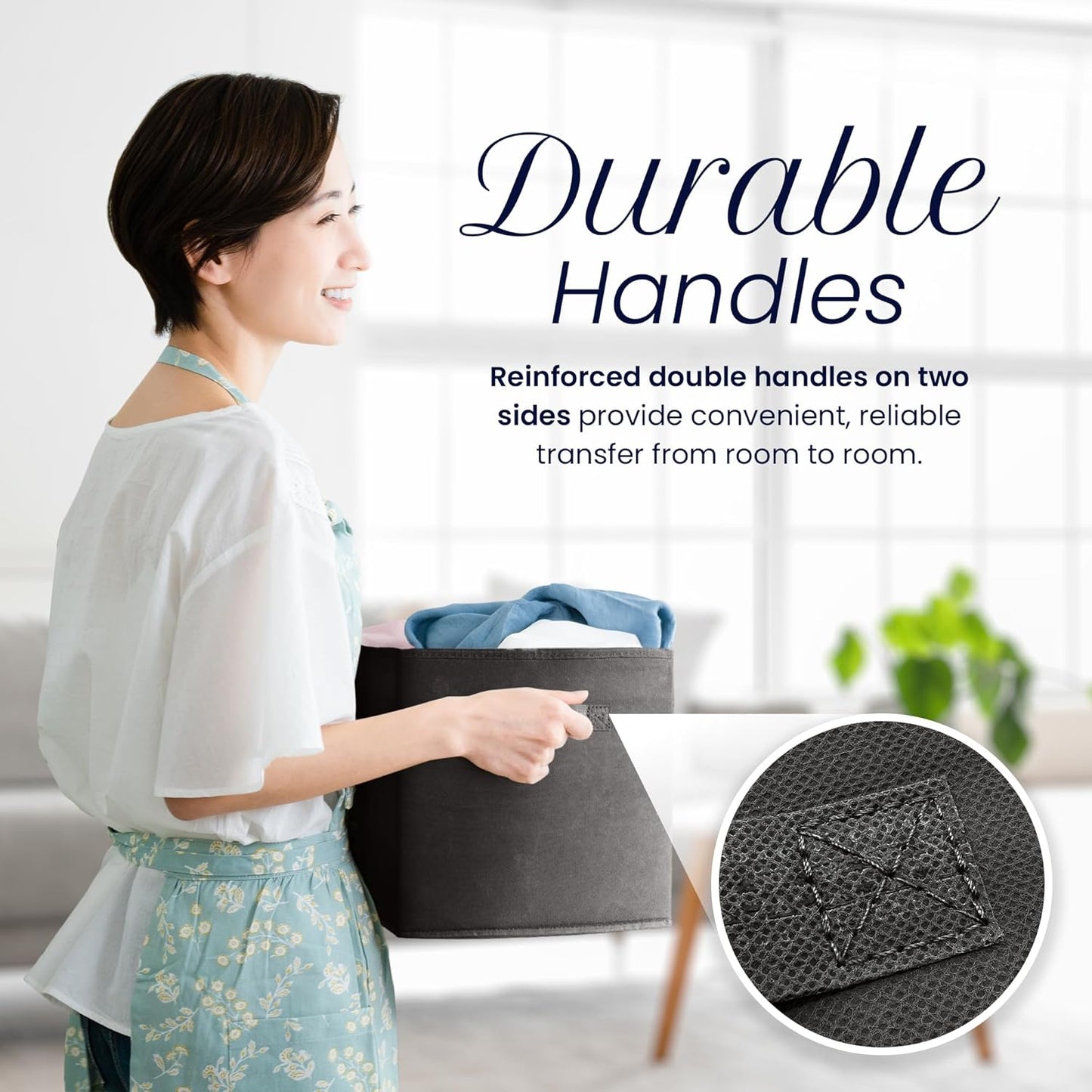 Reli. 11 Inch Cube Storage Bins (12 Pack) | Cube Organizer Bins | 11x11 Fabric Storage Boxes | Collapsible, Foldable Fabric Cubby Box (Square) | Bedroom, Office, Home Organization