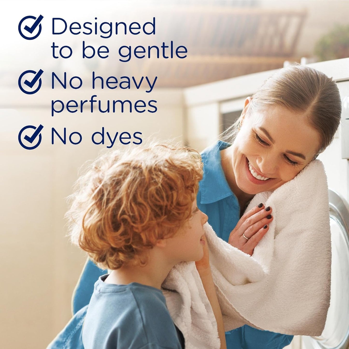 Downy Light Laundry Scent Booster Beads for Washer, Ocean Mist, 24 oz, with No Heavy Perfumes