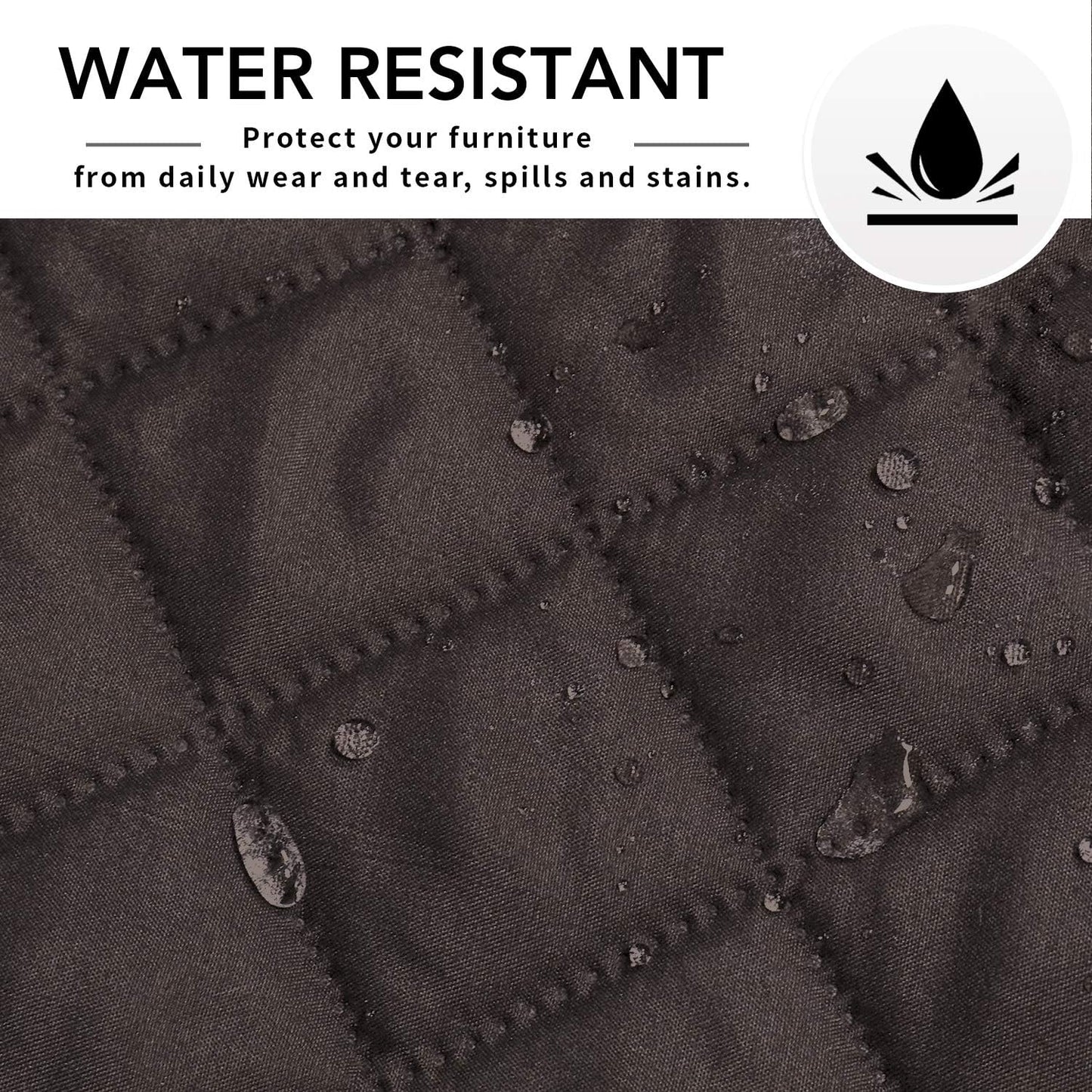 Easy-Going L Shape Sofa Slipcover Sectional Couch Cover - Reversible & Pet-Friendly (X-Large, Chocolate/Chocolate)