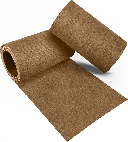 Velvet Repair Patch, Self-Adhesive Flannel Fabric Patch, Multi Colors, Microfiber Patch，Can be Used to Patch Sofas, Car Seats, Handbags, Jacket Holes and Tears (Light Brown)