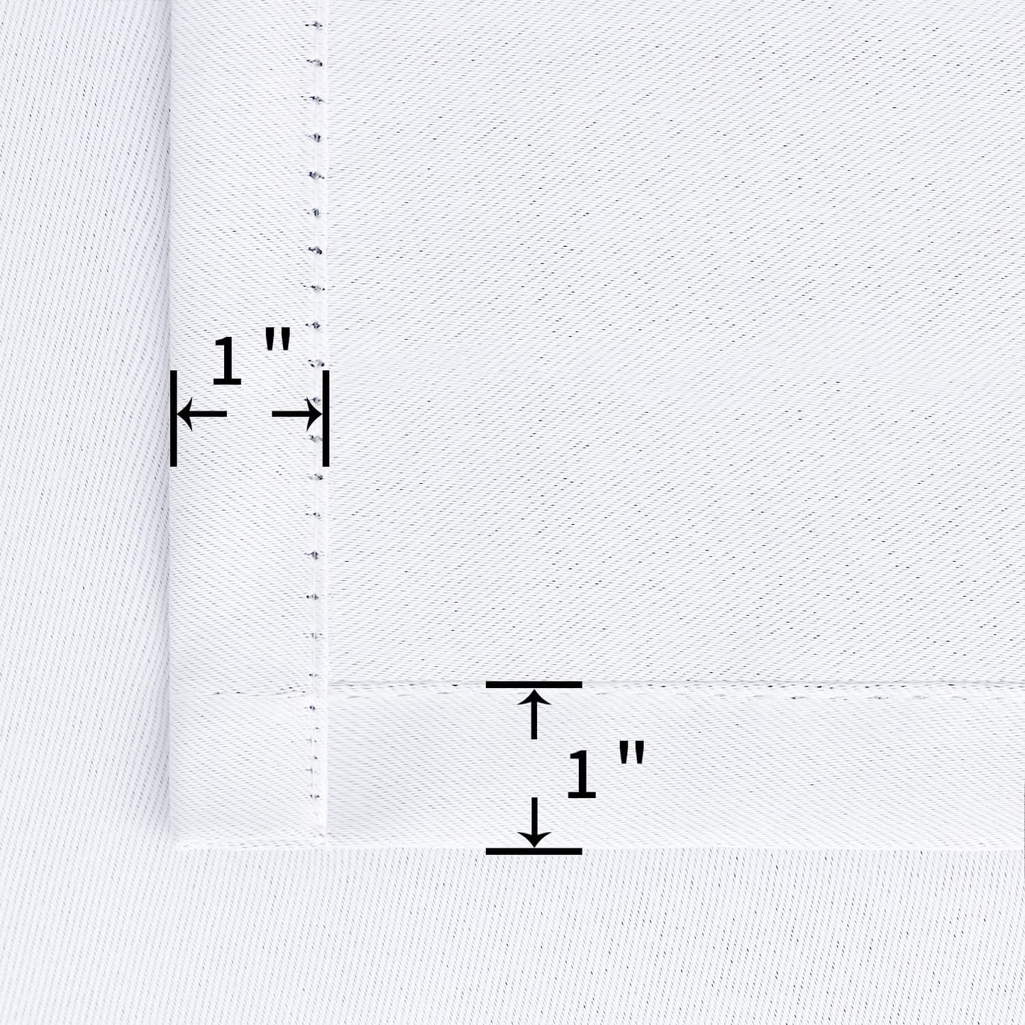 BGment White Curtains 63 Inch Length for Living Room - Rod Pocket Drapes Privacy for Bedroom Dining, 42 x 63 Inch, 2 Panels