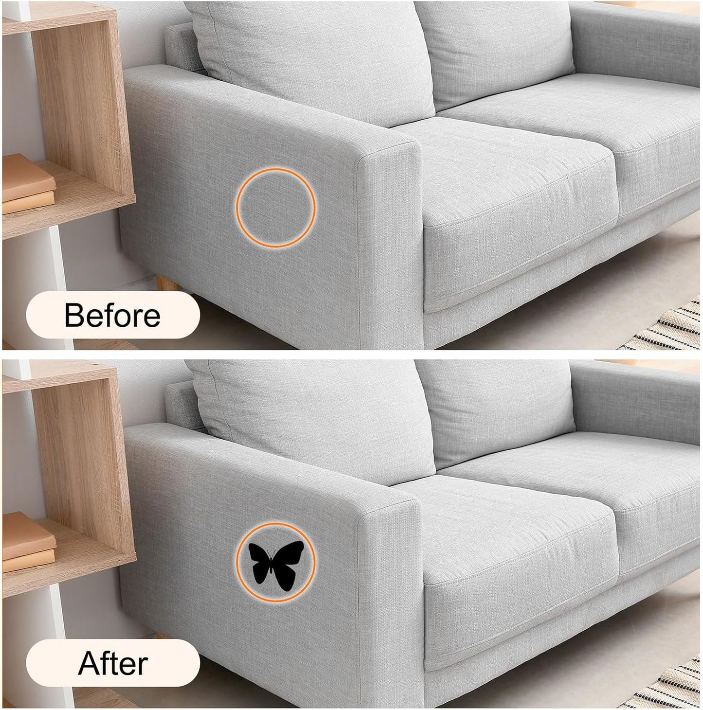 Repair Patches Repair Tape Self-Adhesive DIY Repair Patch Linen Gear Patch for Sofa, Furniture, Chair, Clothing,Tents,35x79 Inch,Brown