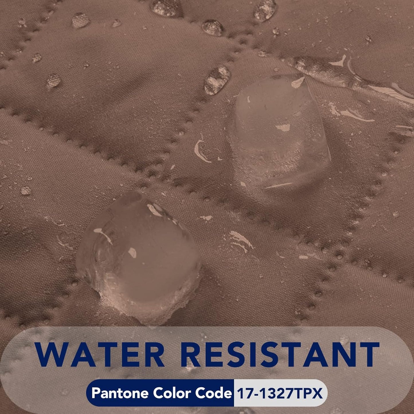 PureFit Reversible Quilted Sofa Cover, Water Resistant Slipcover Furniture Protector, Washable Couch Cover with Non Slip and Elastic Straps for Kids, Dogs, Pets (XX Large, Brown/Beige)