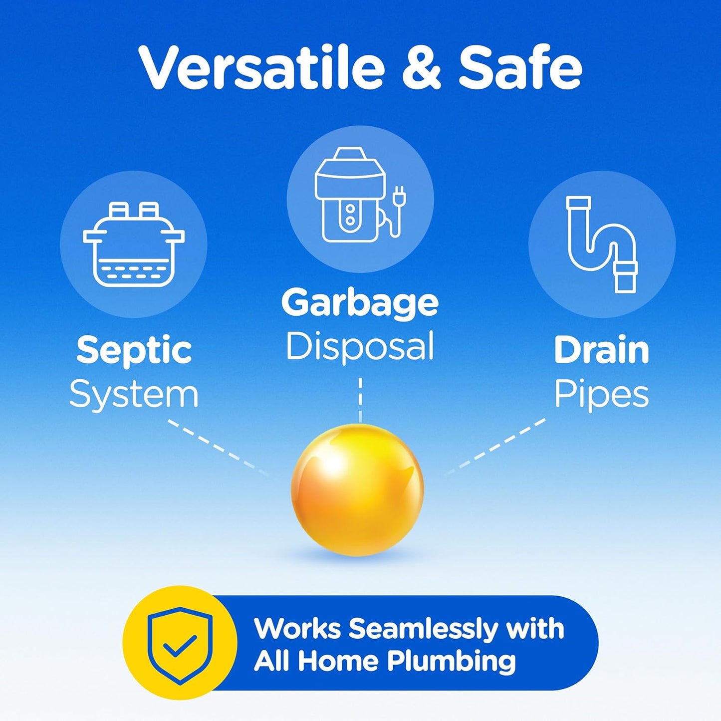 Compac Home Plink Garbage Disposal Cleaner and Deodorizer 60ct VALUE PACK - Lemon