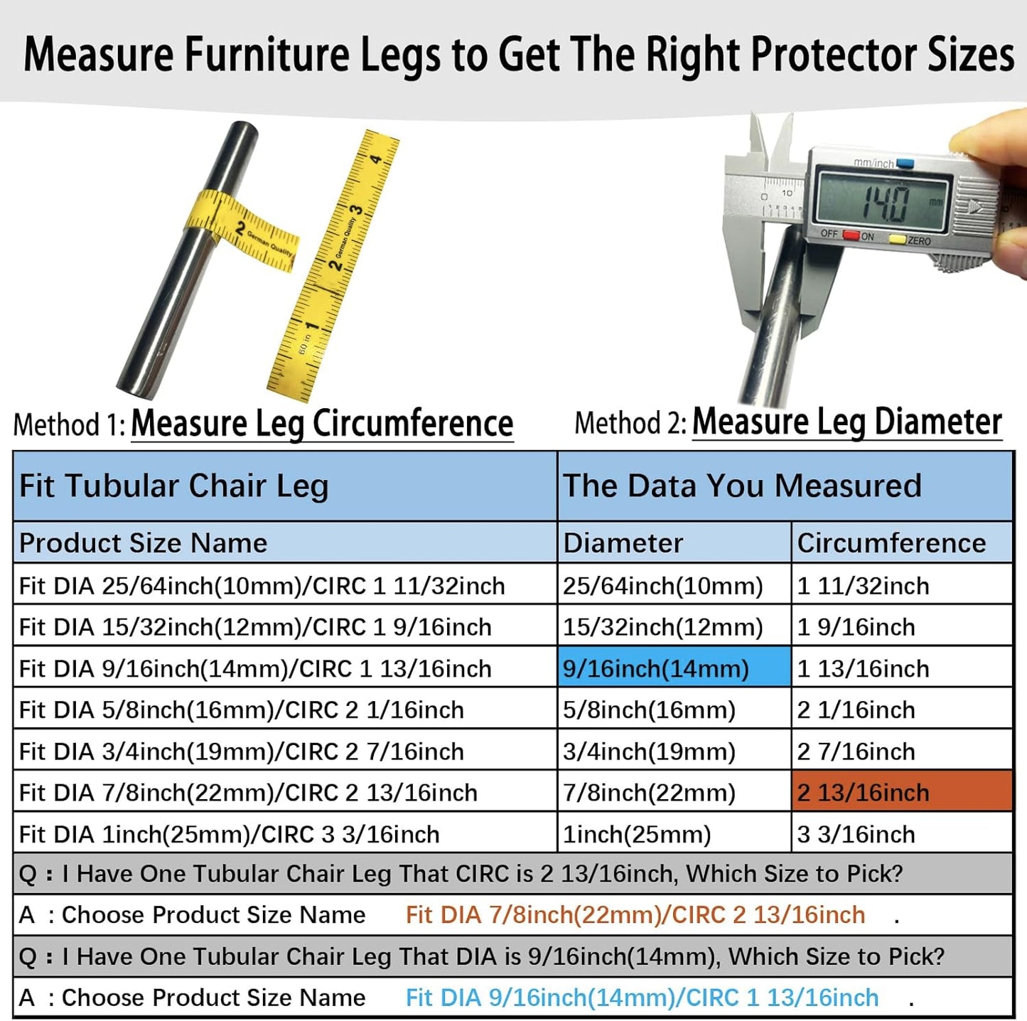 Rectangle U Shaped Chair Leg Tips Caps with Felt Pads,Furniture Feet Protector Slide Smoothly Glides No Scratches No Noise Protect Hardwood Floor,Fit 14mm(9/16inch) Diameter Tubular Leg (White 8PCS)